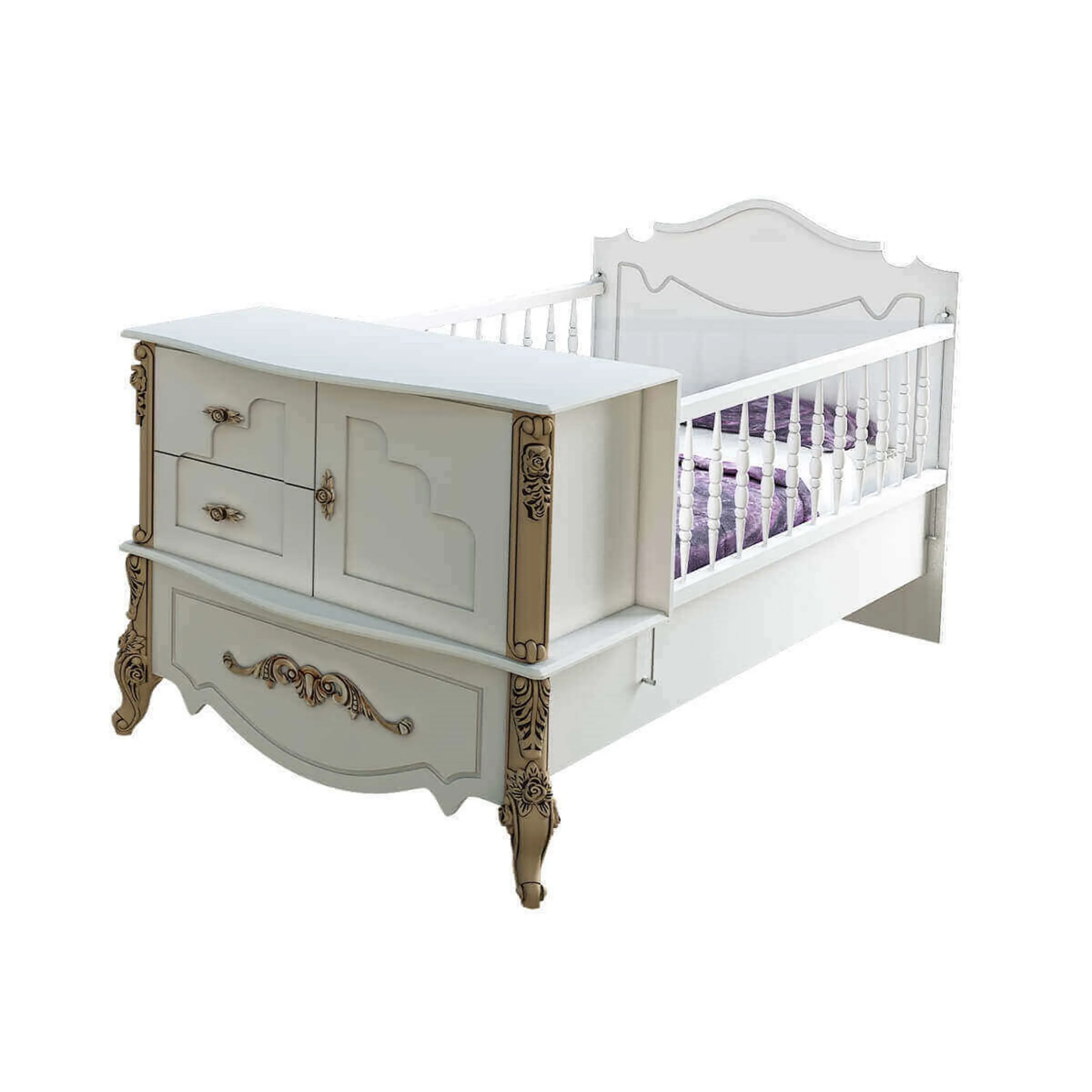 تخت خواب نوزاد دومنظوره یلدا